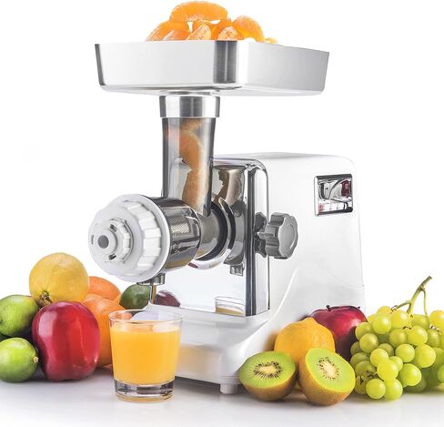 STX International Turboforce 3000 Series 5-in-1 Electric Meat Grinder | 3000W Max | 3-Speed | Size #12 | 5 Grinding Plates | 3 Stainless Steel Blades | Sausage Stuffer | Kubbe Maker & More Included in Kuwait