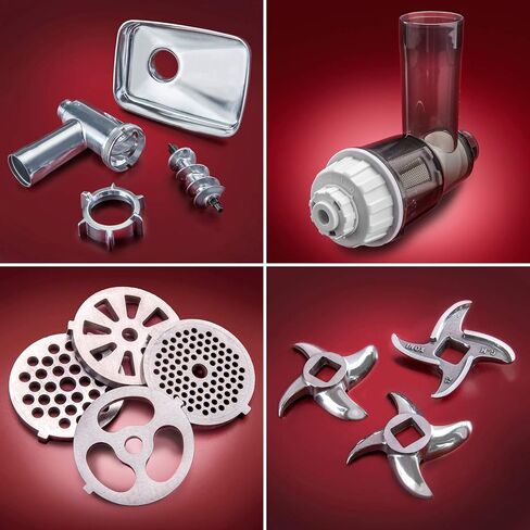 STX International Turboforce 3000 Series 5-in-1 Electric Meat Grinder | 3000W Max | 3-Speed | Size #12 | 5 Grinding Plates | 3 Stainless Steel Blades | Sausage Stuffer | Kubbe Maker & More Included in Kuwait