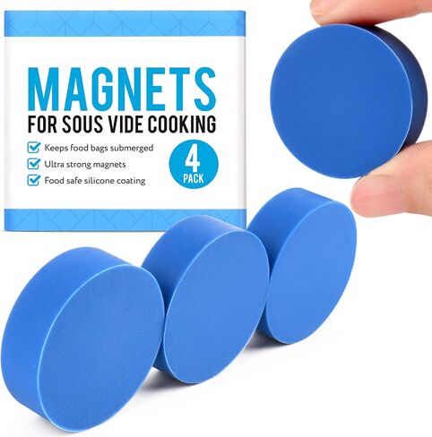 [4 pack] Sous Vide Magnets to Keep Bags Submerged and In Place - Sous Vide Accessories to Stop Floating Bags and Undercooking - Great Alternative to Sous Vide Weights, Balls, Clips, and Racks in Saudi Arabia