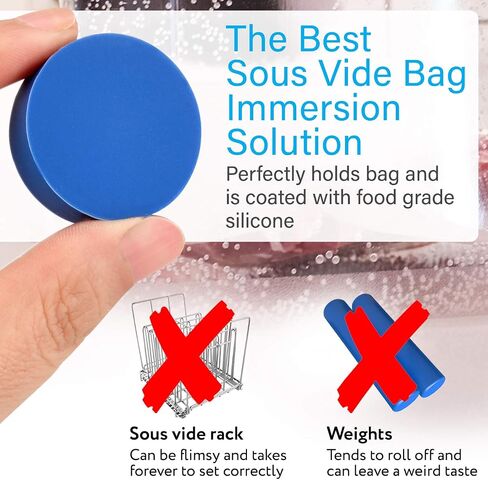 [4 pack] Sous Vide Magnets to Keep Bags Submerged and In Place - Sous Vide Accessories to Stop Floating Bags and Undercooking - Great Alternative to Sous Vide Weights, Balls, Clips, and Racks in Saudi Arabia