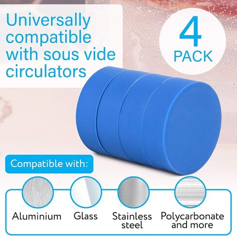 [4 pack] Sous Vide Magnets to Keep Bags Submerged and In Place - Sous Vide Accessories to Stop Floating Bags and Undercooking - Great Alternative to Sous Vide Weights, Balls, Clips, and Racks in Saudi Arabia