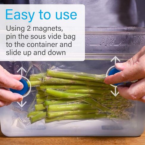 [4 pack] Sous Vide Magnets to Keep Bags Submerged and In Place - Sous Vide Accessories to Stop Floating Bags and Undercooking - Great Alternative to Sous Vide Weights, Balls, Clips, and Racks in Saudi Arabia