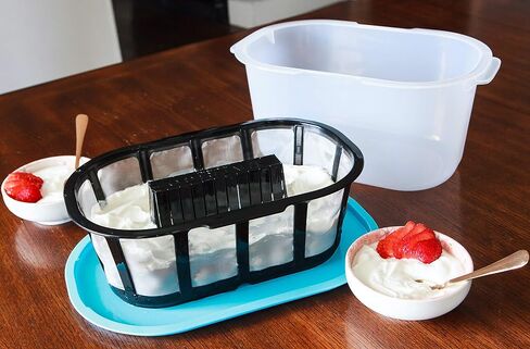1-Gallon Greek Yogurt Maker with Extra Fine Mesh BPA-Free Large Stainless Steel Strainer, Makes Thick Creamy Greek Yogurt (14 x 10 x 7 in) in Saudi Arabia