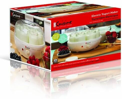 ماكينة صنع الزبادي من يورو كويزين YM80، ابيض، 9.6 بوصة in Kuwait