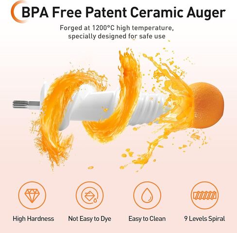 JOYOUNG Juicer Machines Ceramic Auger Juicer Masticating Juicer Higher Juice Yield, Slow Press Juicer 3 inches Large Feed Chute juicer masticating Easy to Clean in Kuwait