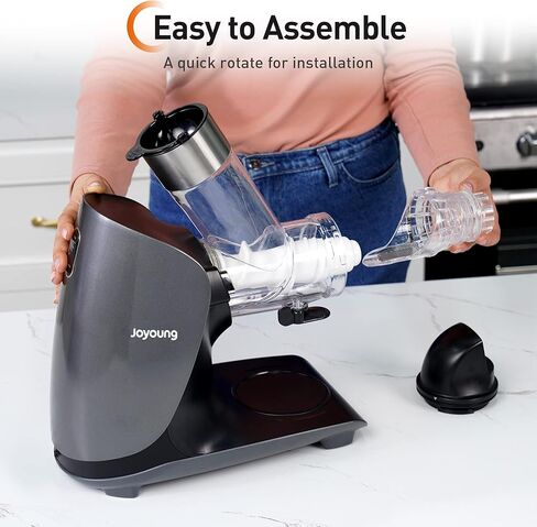 JOYOUNG Juicer Machines Ceramic Auger Juicer Masticating Juicer Higher Juice Yield, Slow Press Juicer 3 inches Large Feed Chute juicer masticating Easy to Clean in Kuwait