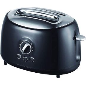 Brentwood Appliances Ts-270bk Cool-touch 2-slice Retro Toaster With Extra-wide Slots (black), One Size in Saudi Arabia