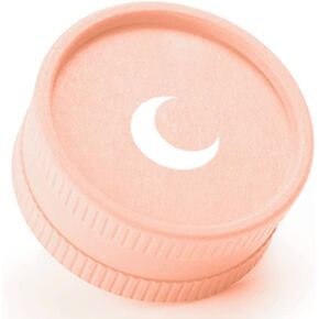 Brando Moon 2 inch Bio Black Small Crusher - 2 Piece Small Kitchen Cute Crusher with Moon - Made from Plants - Eco Friendly Low Carbon Kitchen Tool