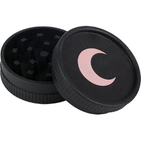 Brando Moon 2 inch Bio Black Small Crusher - 2 Piece Small Kitchen Cute Crusher with Moon - Made from Plants - Eco Friendly Low Carbon Kitchen Tool in Kuwait