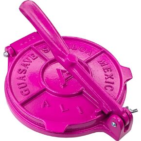 تورتيلا بريس 20.32 سم - صانع تورتيلا المصنوع من الألومنيوم المصبوب - ضاغط تاكو عالي التحمل - صنع في المكسيك ودقيق الذرة وتورتيلا لإطعام مكسيكي محلي الصنع - تورتيليرا بارا بارا هاسير - 1.13 كجم in Kuwait