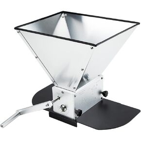 Grain Mill Brewing for Grain Malt Barley, Malt Mill for Homebrew Beer, Grain Crusher Grinder with 7.7LB Hopper 2 Stainless Steel Bearing Rollers and Steel Metal Base, Fit Electric Drill in Saudi Arabia
