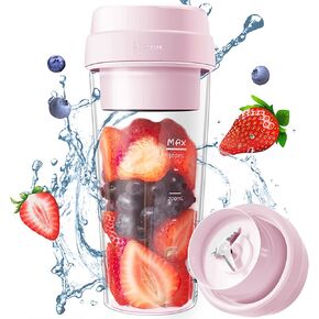 17PinHut Portable Blender, Personal Blender, With USB Magnetic contact charging, 14 oz Smoothie Blender, Made with high borosilicate glass Material Portable Juicer, Anti-silp Rubber Base, One-handed Drinking Mini Blender for Shakes and Smoothies in Saudi Arabia