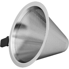 Coffee Gator Micro-mesh Stainless Steel Coffee Filter - For Coffee Gator 27oz/800ml Pour Over Brewers - Fits Most Tea And Coffee Cups