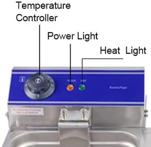 TAIMIKO التجارية الفولاذ المقاوم للصدأ المقلاة العميقة الكهربائية سلة الخزان المزدوج معدات المطاعم 2500 واط × 2 10 لتر × 2 in Kuwait