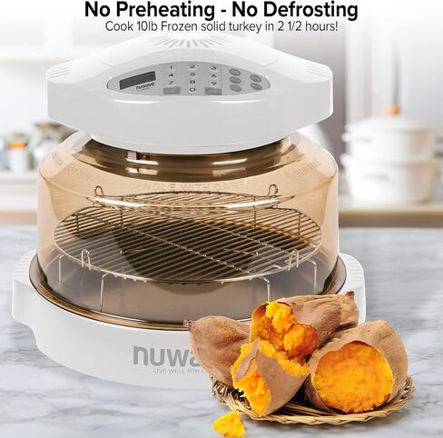 Nuwave (Renewed) Oven Pro Plus Countertop Convection Oven with Triple Combo Cooking Power, 100°F-350°F Temp Control in 1° Increments, White in Saudi Arabia