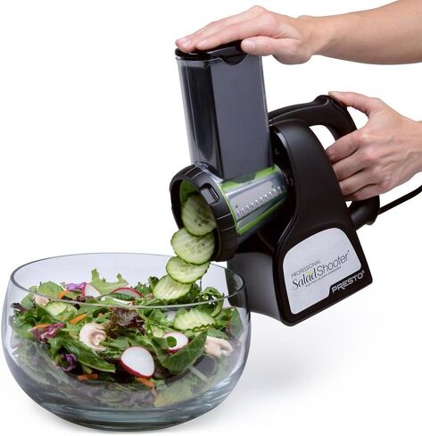 Presto Professional SaladShooter Electric Slicer/Shredder- 02970, Black in Saudi Arabia