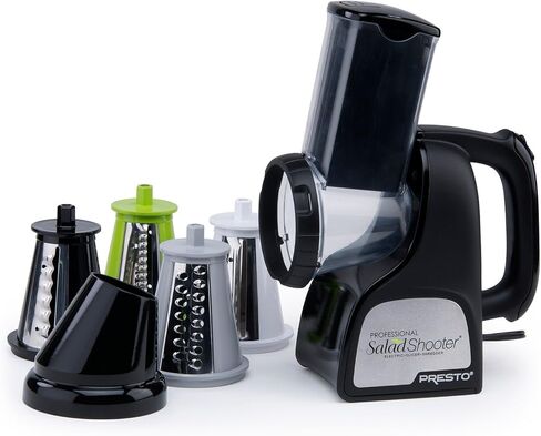 Presto Professional SaladShooter Electric Slicer/Shredder- 02970, Black in Saudi Arabia