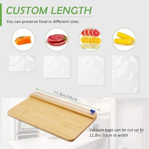 مفرغة ختم مفرغة مفرغة لحفظ الطعام / نوتري شيف - مع سطح السطح للعرض 11 بوصة بحد أقصى. لفة ختم الفراغ، طول مخصص لإعداد الوجبات / Sous Vide in Kuwait