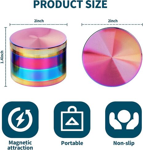 Romybue Spice Grinder Small 2.0 Inch Colorful in Saudi Arabia