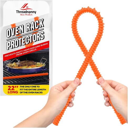 Silicone Oven Rack Shields Guards - Heat Resistant Oven Protector Oven guards for racks side heat shield for toaster oven Protect Against Burns and Scars | 14 Inches Long (Red) in Saudi Arabia