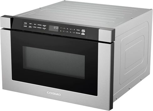 24 in. Haven Coll 1.2 cu. ft. Built-in Microwave Drawer, Stainless Steel | Cosmo COS-12MWDSS-NH Touch Controls, 11 Power Levels, 1000W, Child Lock Function, Defrost Functions, Automatic Presets in Kuwait
