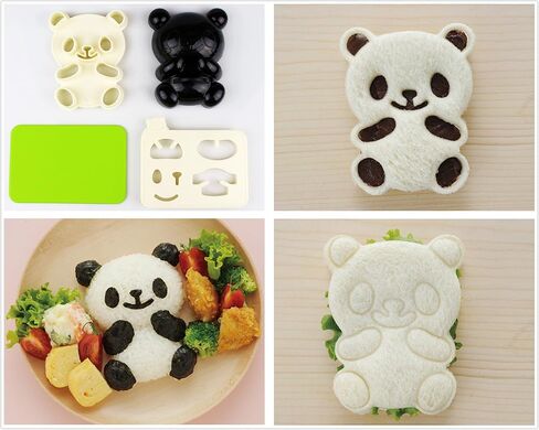 Excelity Cute Panda Bear Diy Sandwich & Rice Cutter ، قالب لصنع الخبز توست in Kuwait