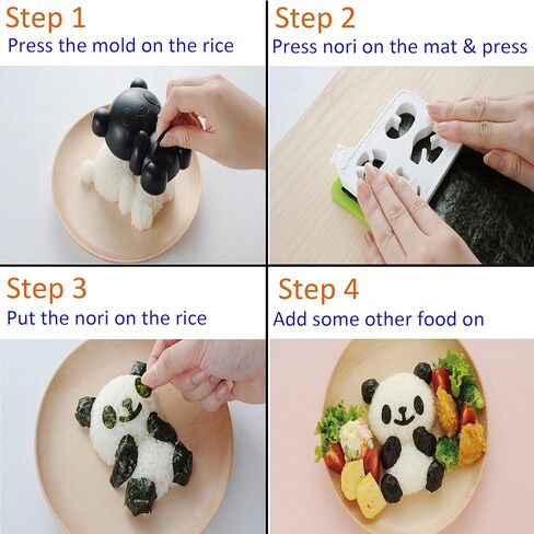 Excelity Cute Panda Bear Diy Sandwich & Rice Cutter ، قالب لصنع الخبز توست in Kuwait