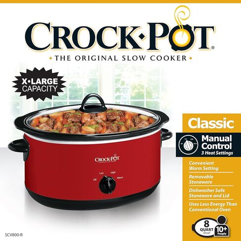 Crock-pot Express Crock Slow Cooker, 8 quart, Red in Saudi Arabia