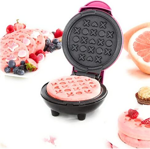 Love Mini Waffle Maker in Magenta in Saudi Arabia