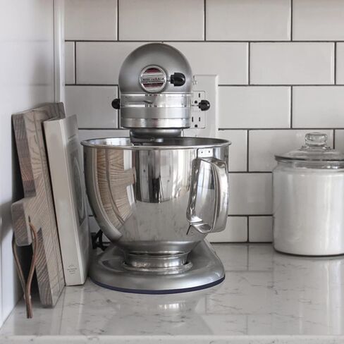 حصيرة انزلاقية للخلاط، منزلق جهاز كونترتوب. مناسبة لبساط متحرك لجهاز خلاط كيتشن ايد 4.5-5 أوت، بساط منزلق لخلاط الحامل. سلايدرز الأجهزة لأجهزة المطبخ. (أسود) in Kuwait