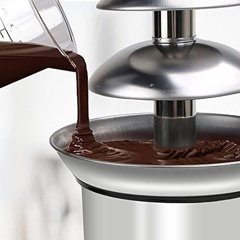 بيسكاتورزون آلة نافورة الشوكولاته Electirc تشوكليت فوندو مجموعة 4 طبقات من الفولاذ المقاوم للصدأ الفوندو التحكم في الحرارة in Kuwait