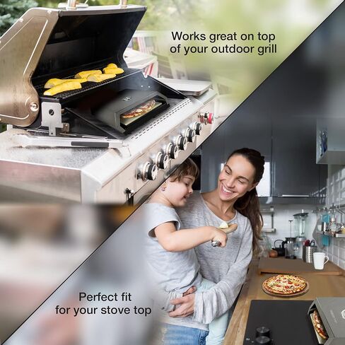 Hungry Chef Pizza Oven, Pizza Maker For Outdoor Grill, Pizza Stone, Stainless Steel in Saudi Arabia