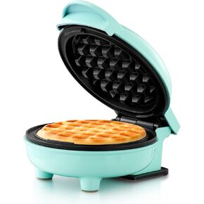 Holstein Housewares Kitty Waffle Maker – Cute Cat-Shaped, 4-Inch Yellow Mini Waffle Iron, Non-Stick, Fun Breakfast Appliance for Kids & Cat Lovers in Saudi Arabia