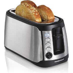 Hamilton Beach Keep Warm 2 Slice Toaster, Silver with Black (22811) in Kuwait