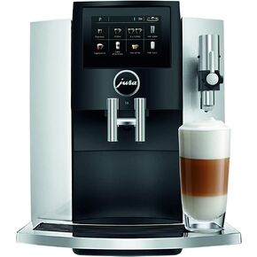 Jura S8 Automatic Coffee Machine 64 oz, Moonlight Silver and Jura Glass Milk Container, Clear in Kuwait