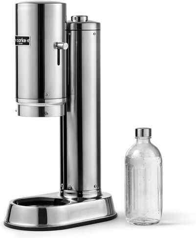aarke Carbonator Pro, Sparkling & Carbonation Water Machine, Stainless Steel with Glass Reusable Bottle Volume 800 mL (Matte Black) in Kuwait