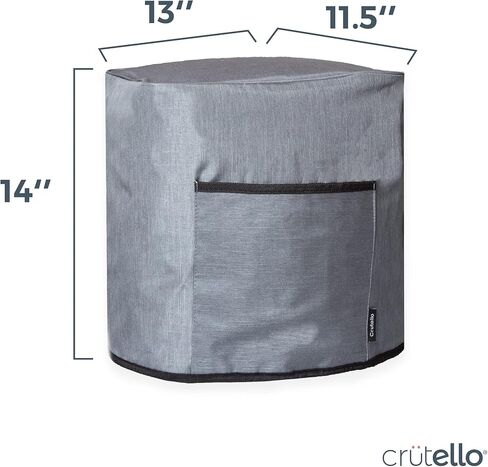 Crutello Air Fryer Cover with Storage Pockets for 2.8-4.8 Quart Fryers, Fits Various Brands, Heavy Duty Air Fryer Covers, Air Fryer Covers For Kitchen Counter in Saudi Arabia