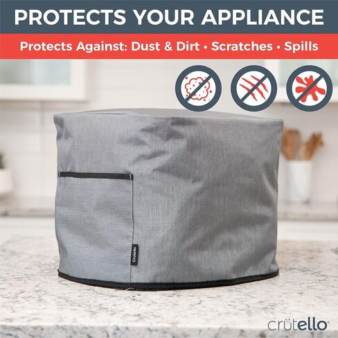 Crutello Air Fryer Cover with Storage Pockets for 2.8-4.8 Quart Fryers, Fits Various Brands, Heavy Duty Air Fryer Covers, Air Fryer Covers For Kitchen Counter in Saudi Arabia