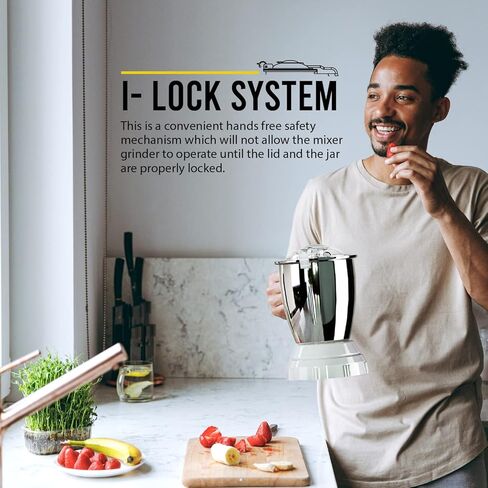 مطحنة خلاط إيكونوهوم - مطحنة خلاط كهربائية للطهي الآسيوي، إعداد الطعام - تتضمن وعاء تصفية، وعاء مطحنة جاف ورطب، وعاء صلصة، أغطية وملعقة - محرك 750 وات، شفرات من الفولاذ المقاوم للصدأ 304 in Kuwait