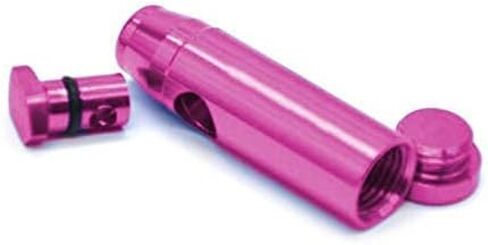 موزع استنشاق رصاصي من iSnuff Snuff (معدني) طراز أمستردام باللون الأسود - زجاجة تخزين مضادة للتسرب - Rocket Bullet in Kuwait