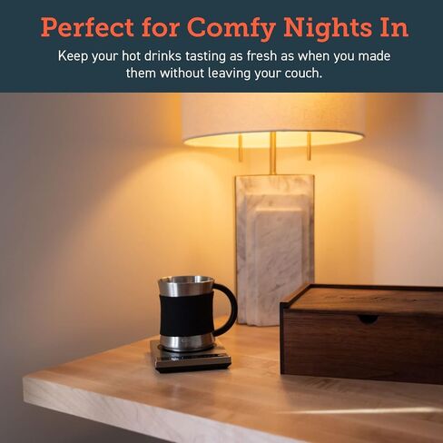 COSORI Mug Warmer & Coffee Cup Warmer for Desk Coffee Gift, Beverage Heater for Home and Office Use, Pressure Sensor Technology, Auto Shut Off, Digital Temp Control, 77-194℉, Silver in Saudi Arabia