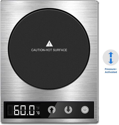 COSORI Mug Warmer & Coffee Cup Warmer for Desk Coffee Gift, Beverage Heater for Home and Office Use, Pressure Sensor Technology, Auto Shut Off, Digital Temp Control, 77-194℉, Silver in Saudi Arabia