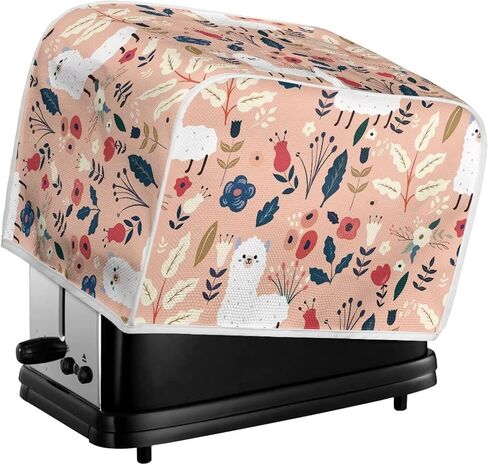 Cute Alpaca Toaster Oven Covers Polyester Toaster Cover for Two Slice Toaster and Dust & Fingerprint Protection in Kuwait