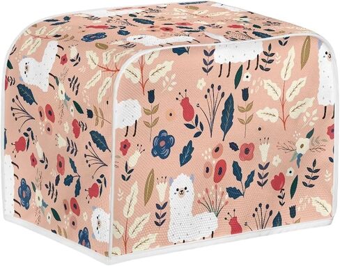 Cute Alpaca Toaster Oven Covers Polyester Toaster Cover for Two Slice Toaster and Dust & Fingerprint Protection in Kuwait