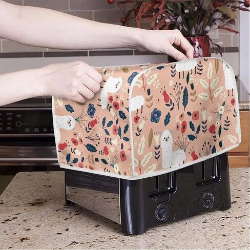 Cute Alpaca Toaster Oven Covers Polyester Toaster Cover for Two Slice Toaster and Dust & Fingerprint Protection in Kuwait