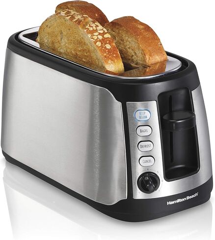 Hamilton Beach Keep Warm 2 Slice Toaster, Silver with Black (22811) in Kuwait
