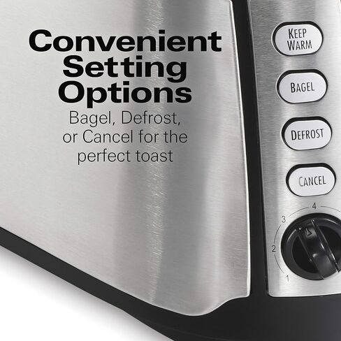 Hamilton Beach Keep Warm 2 Slice Toaster, Silver with Black (22811) in Kuwait