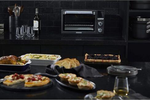 Calphalon Quartz Heat Countertop Toaster Oven, Stainless Steel, Extra-Large Capacity, Black, Dark Gray in Kuwait