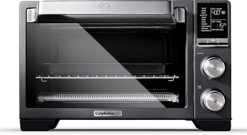 Calphalon Quartz Heat Countertop Toaster Oven, Stainless Steel, Extra-Large Capacity, Black, Dark Gray in Kuwait