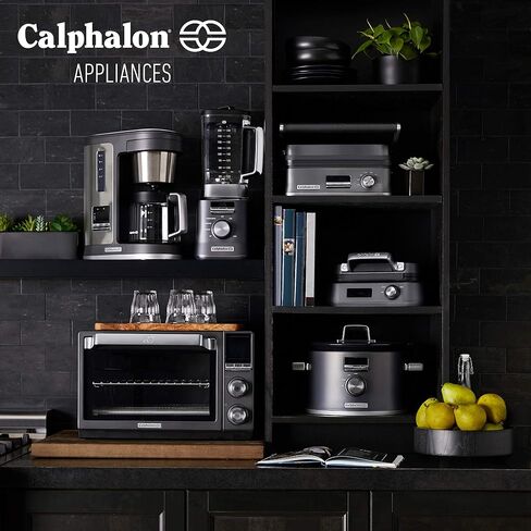 Calphalon Quartz Heat Countertop Toaster Oven, Stainless Steel, Extra-Large Capacity, Black, Dark Gray in Kuwait